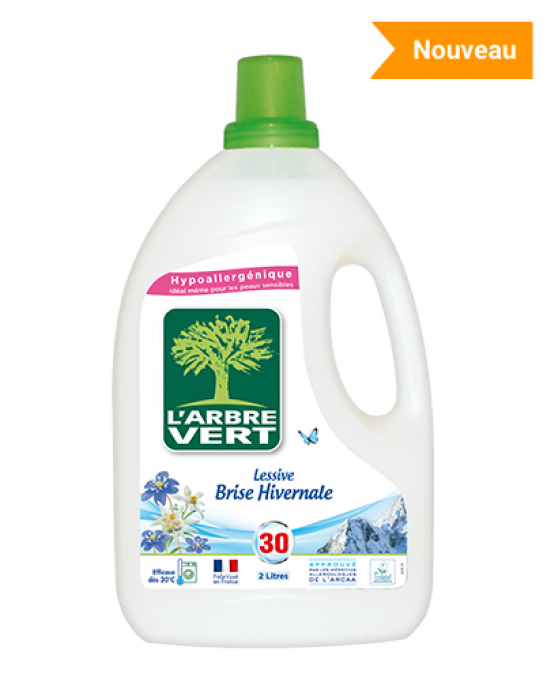 Lessive liquide savon de marseille recharge, l'Arbre Vert (1.5 l